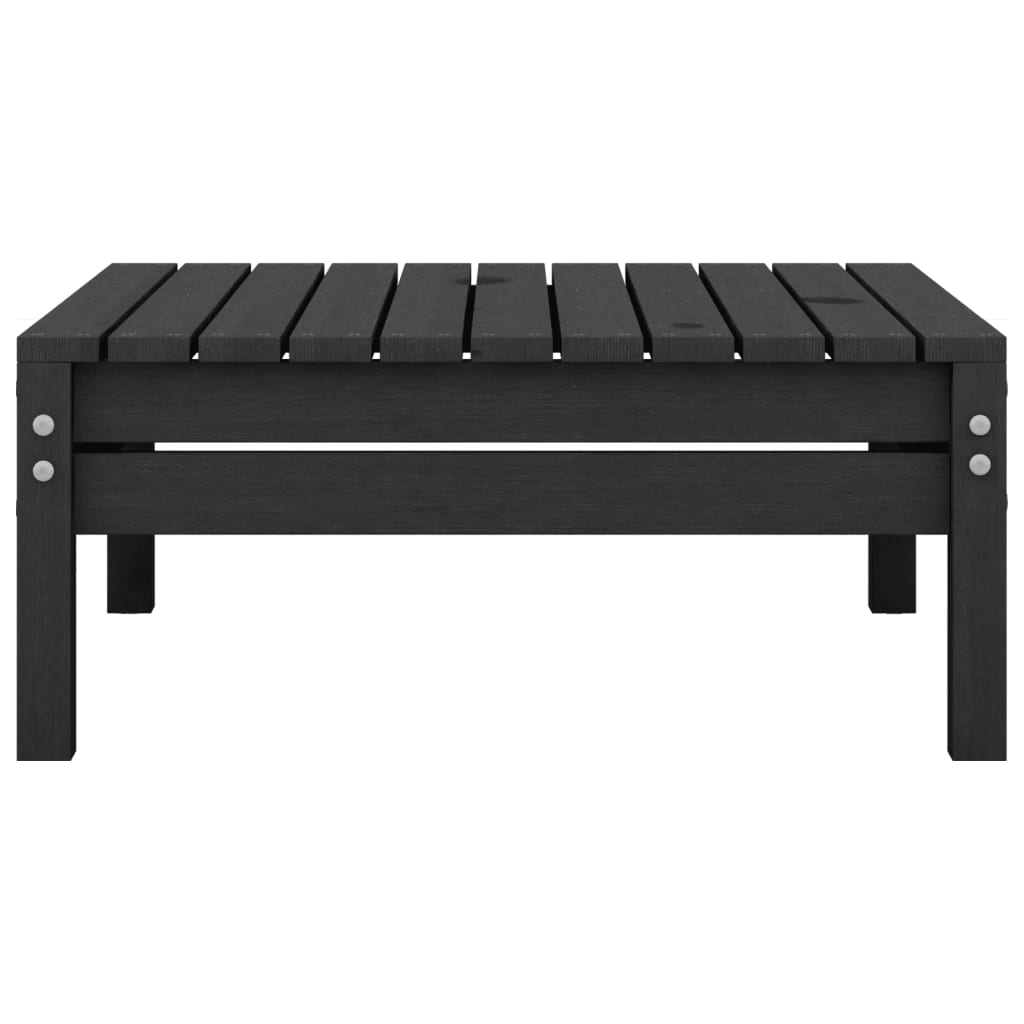 9-tlg. Garten-Lounge-Set Schwarz Massivholz Kiefer